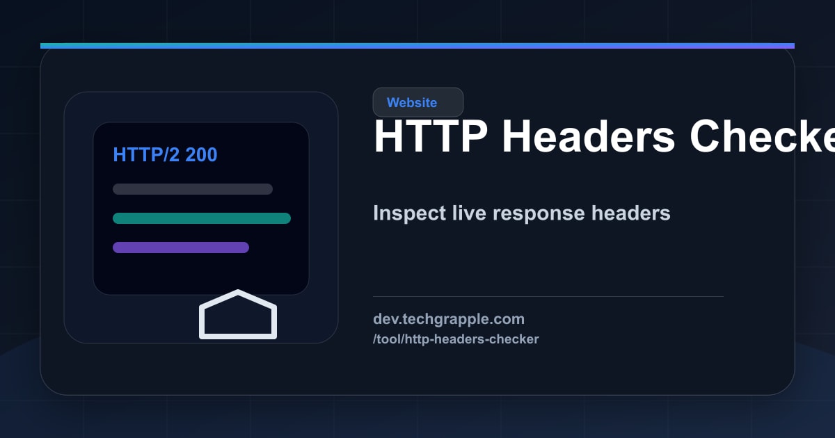 HTTP Headers Checker – Inspect Website Response Headers Online