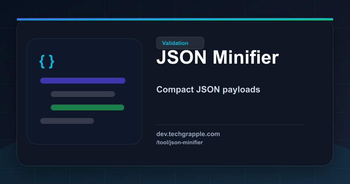 JSON Minifier – Minify JSON Data Online